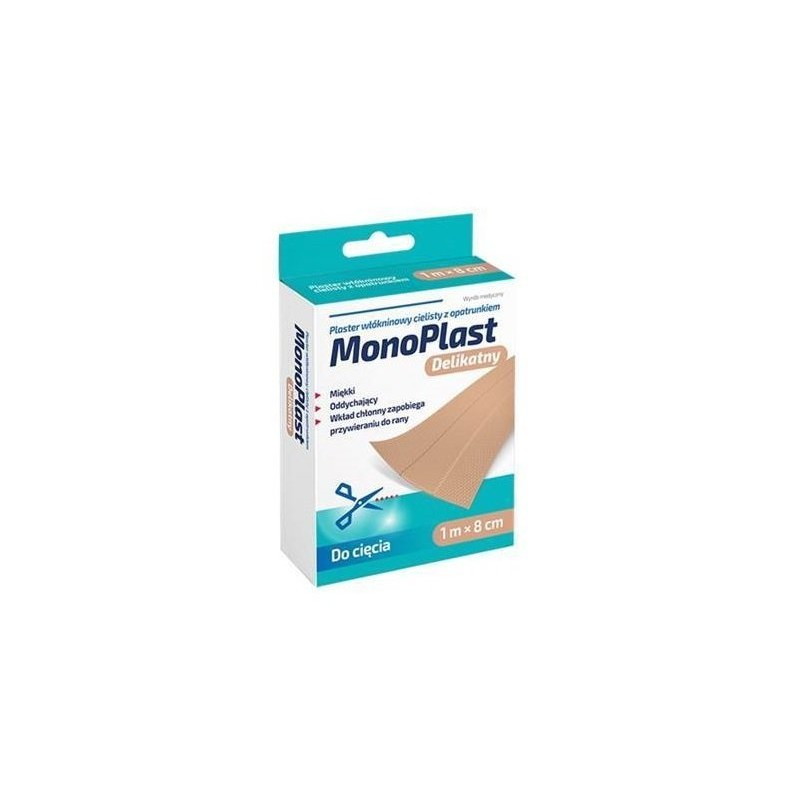 Monoplast plaster włókninowy  cielisty ,1m x 8cm