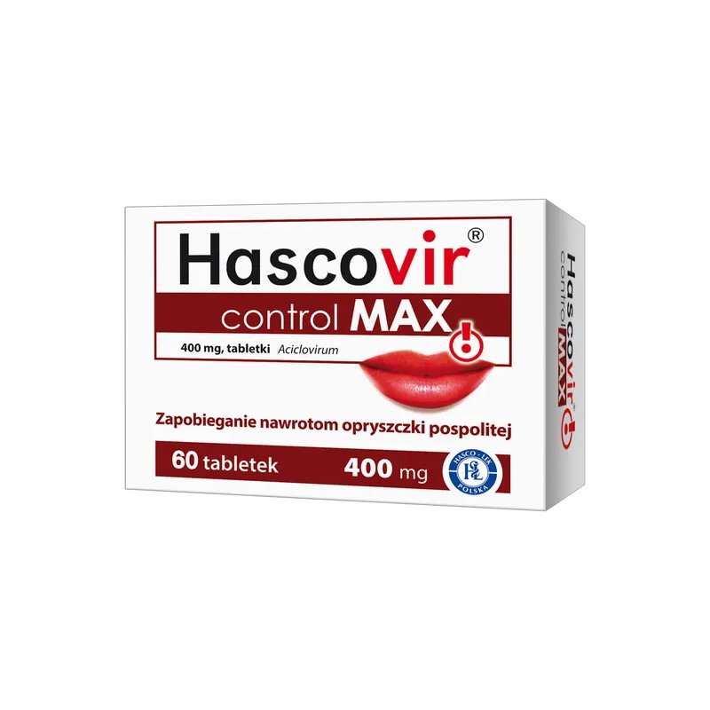 Hascovir Control MAX, 400 mg, tabletka, 60 sztuk