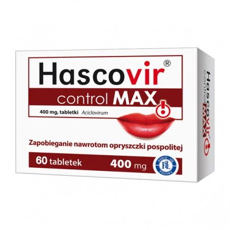Hascovir Control MAX, 400 mg, tabletka, 60 sztuk