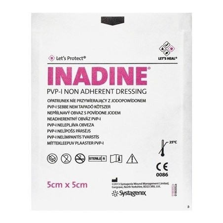 Inadine, opatrunek, 5cm x 5 cm, 1 sztuka