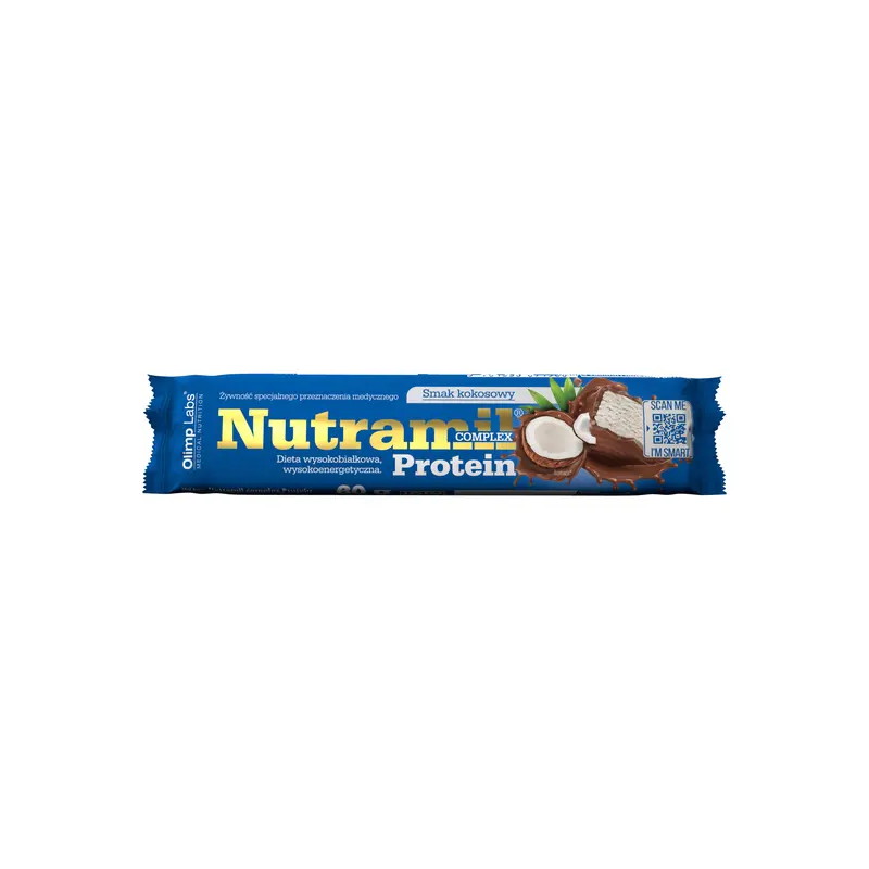 Olimp Nutramil Complex Protein, smak kokosowy, baton, 60 g