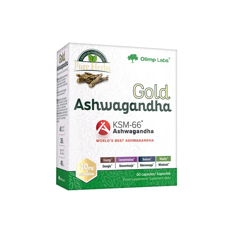 Olimp Gold Ashwagandha kapsułki, 60 sztuk