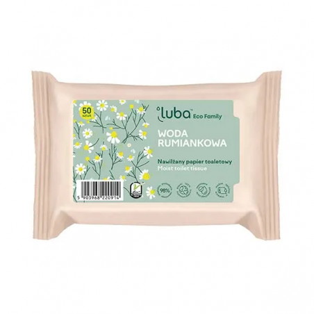 Luba Eco Family papier toaletowy nawilżany Woda rumiankowa, 50 sztuk