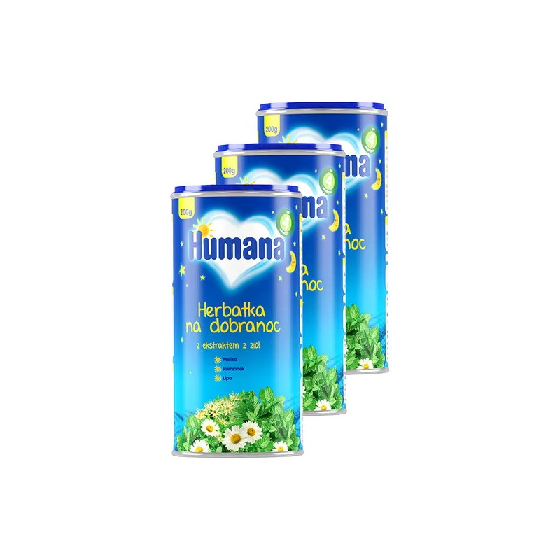Zestaw Humana Herbatka na dobranoc, 3 x 200 g