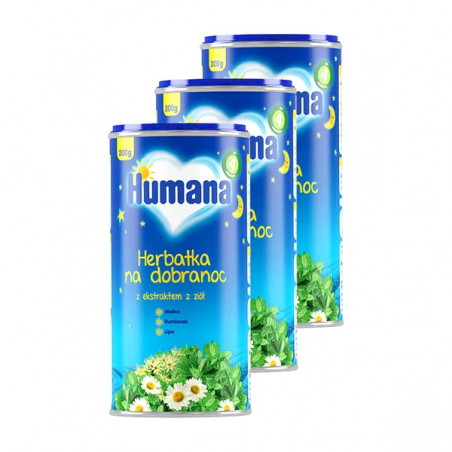 Zestaw Humana Herbatka na dobranoc, 3 x 200 g