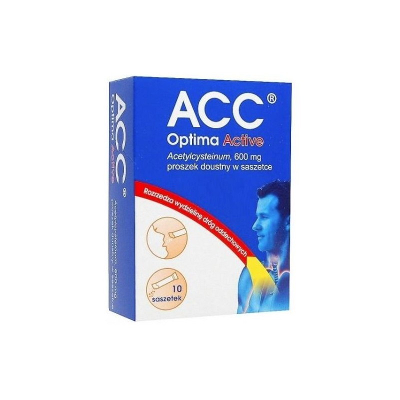 ACC Optima Active 600 mg, 10 sztuk, saszetki