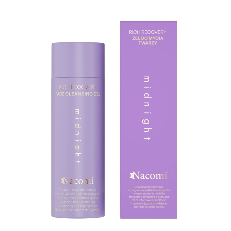Nacomi Rich Recovery żel do mycia twarzy Midnigh, 140ml