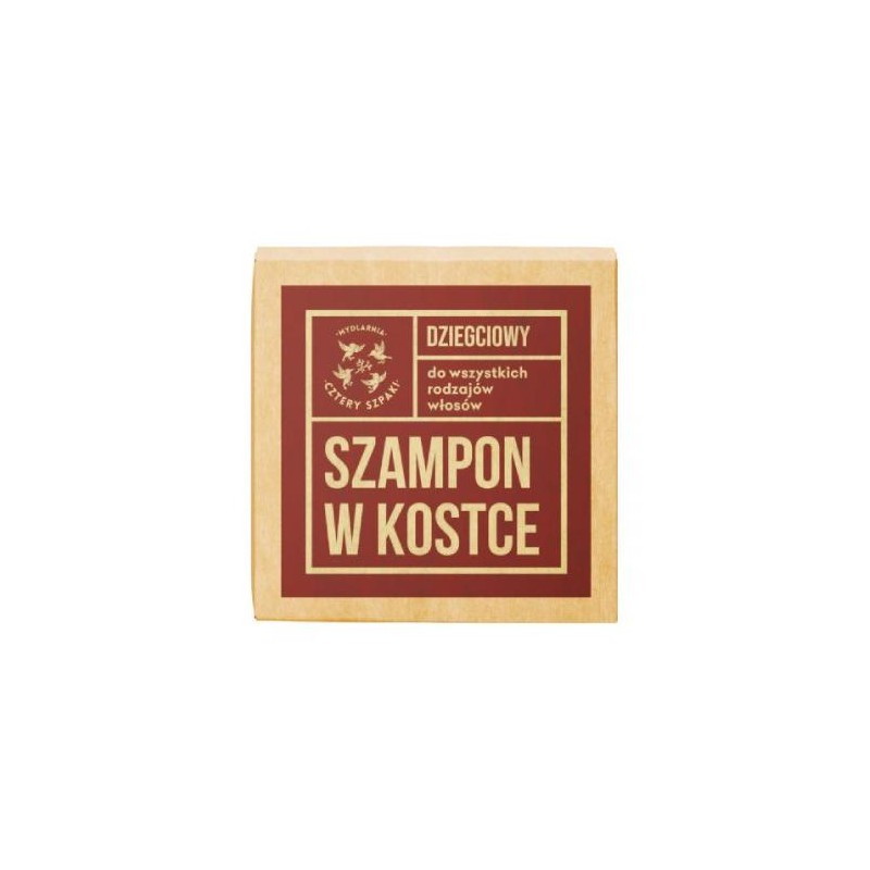 4 Szpaki Szampon w kostce dziegciowy, 75g