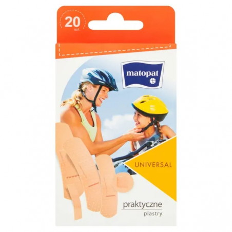 Matopat Universal plastry praktyczne, 20 sztuk