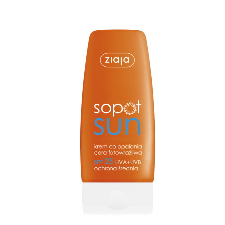 Ziaja Sopot Sun Krem do opalania cera fotowrażliwa SPF25 60 ml