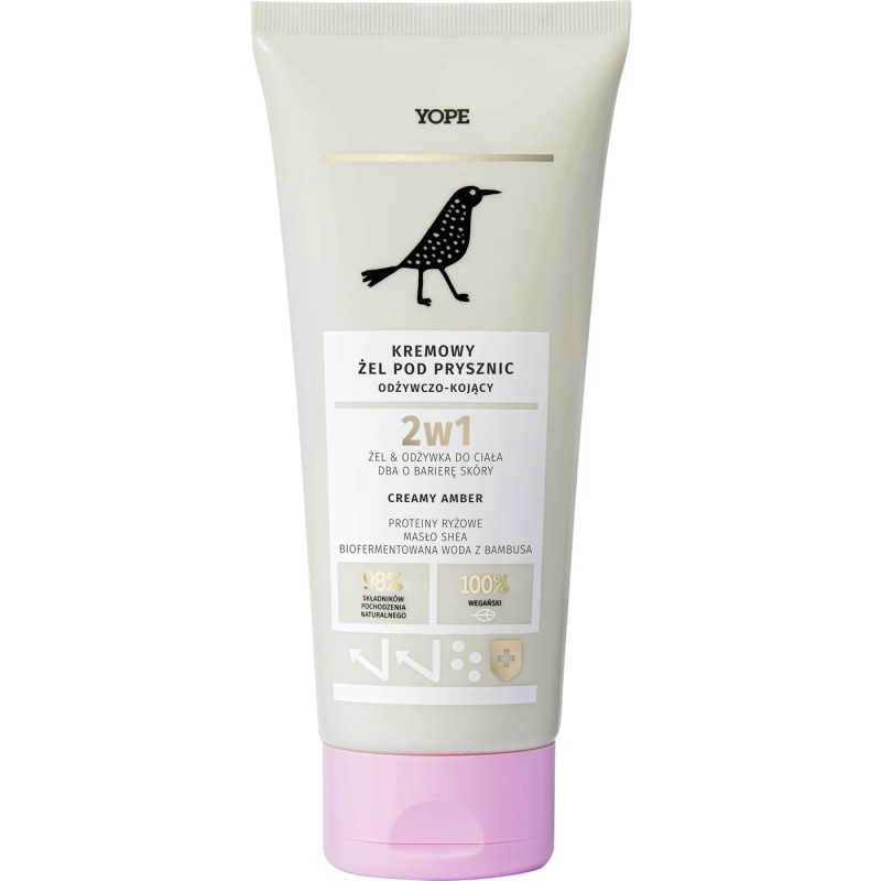 YOPE Creamy amber żel pod prysznic 2w1, 200 ml