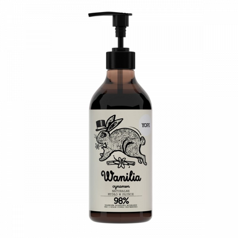 YOPE Wanilia cynamon mydło w płynie, 500 ml