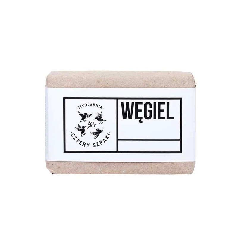 4 Szpaki Węgiel mydło w kostce,110g