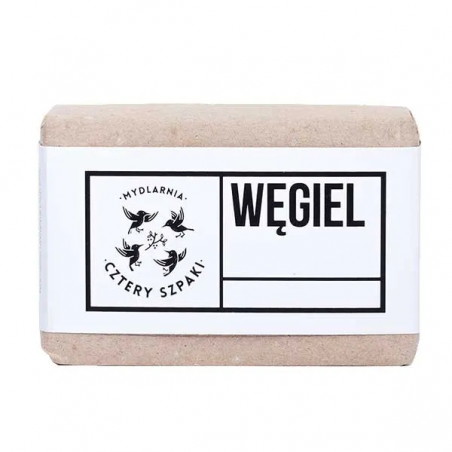 4 Szpaki Węgiel mydło w kostce,110g