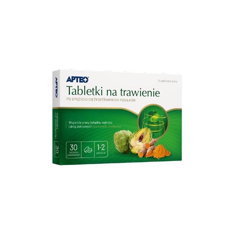APTEO Tabletki na trawienie, 30 tabletek