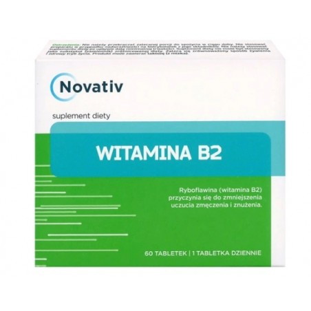 Novativ Witamina B2, 60 tabletek