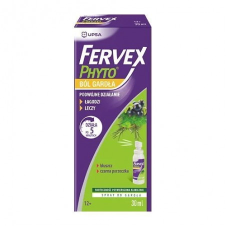 Fervex phyto Ból gardła spray, 30ml