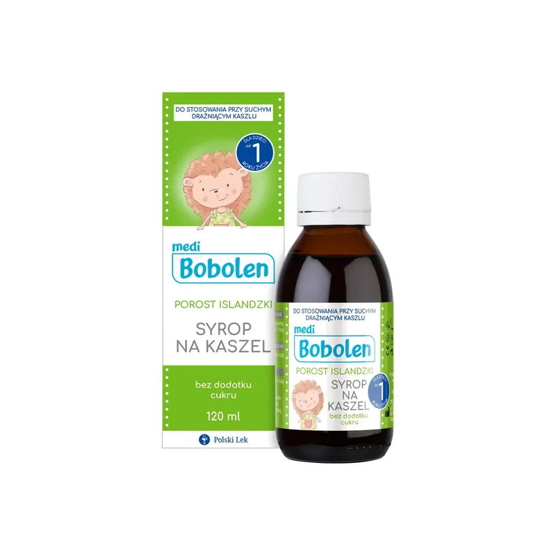 Bobolen Porost Islandzki syrop na kaszel, 120 ml