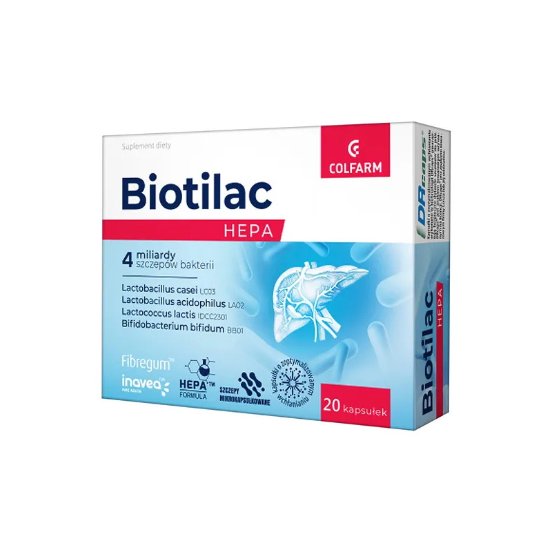 Biotilac Hepa kapsułki, 20 sztuk