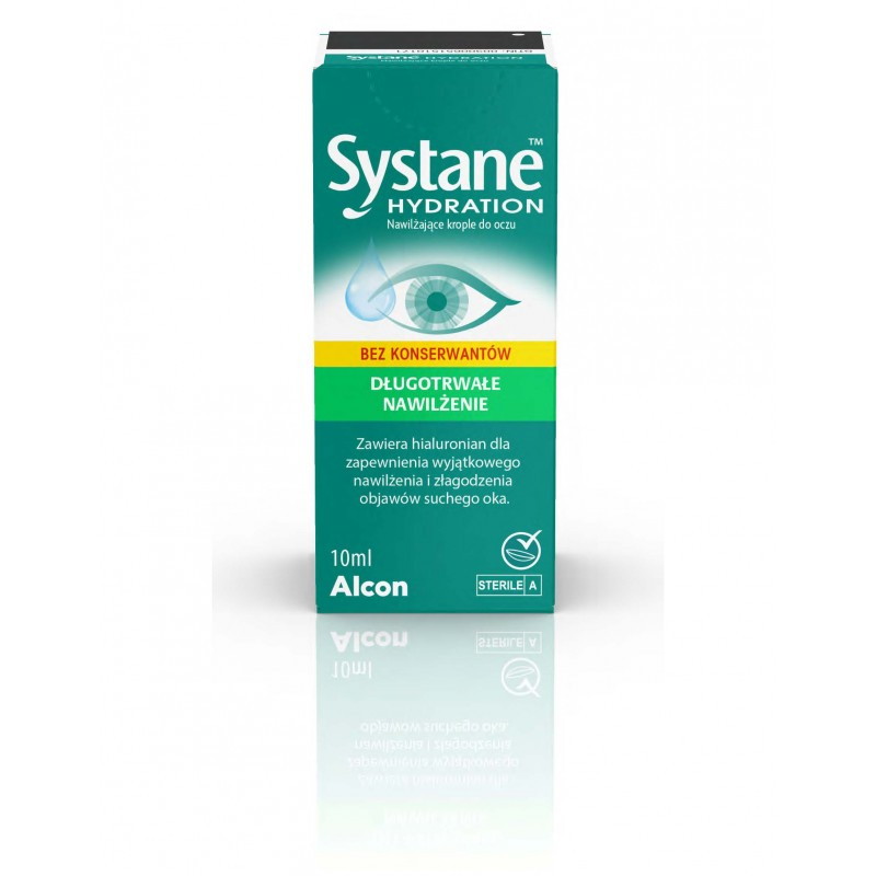Systane Hydration bez konserwantów, krople do oczu, 10 ml