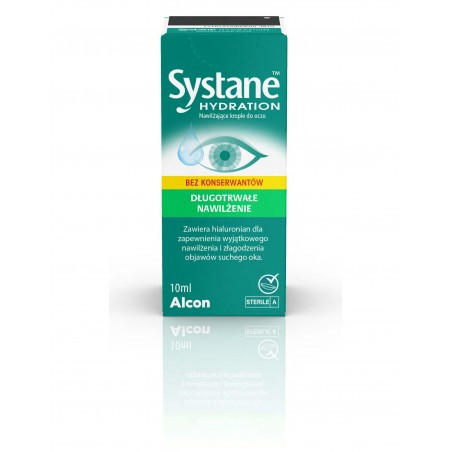 Systane Hydration bez konserwantów, krople do oczu, 10 ml