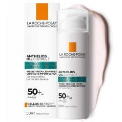 La Roche-Posay Anthelios Oil Correct, Żel-krem ochronny do twarzy z filtrem SPF50+, 50 ml