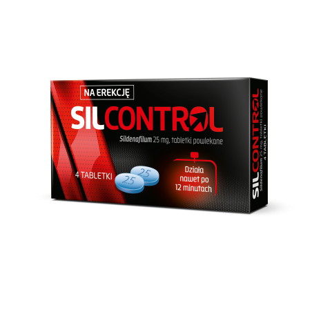 Silcontrol, 25 mg, tabletki powlekane, 4 sztuki