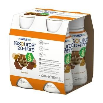 Resource 2.0+Fibre Kawowy, 4 x 200 ml