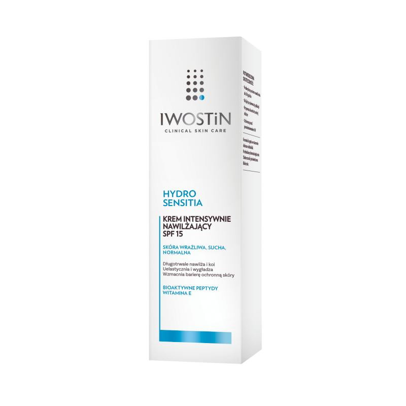 IWOSTIN HYDRO Sensitia Krem intensywnie nawilżający SPF 15 - 50ml.