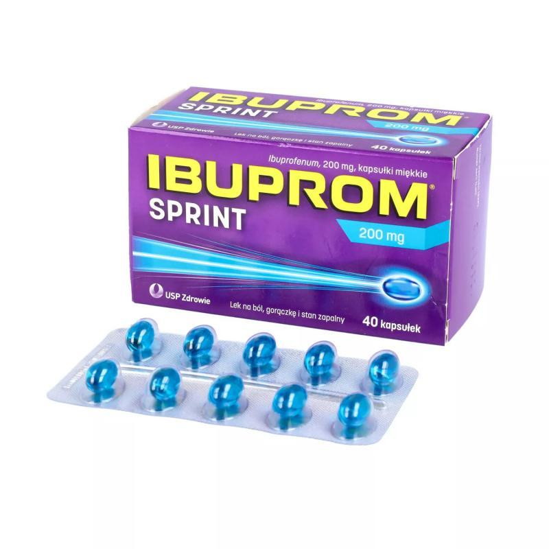 Ibuprom Sprint, 200 mg, kapsułki miękkie, 40 szt.