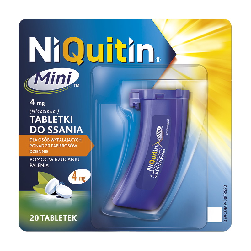 NiQuitin Mini 4 mg 20 tabletek do ssania