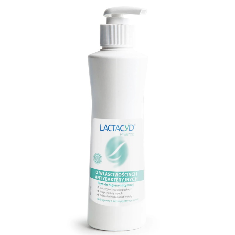 Lactacyd Pharma, płyn do higieny intymnej o właściwościach antybakteryjnych, 250 ml