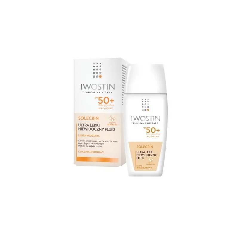 Iwostin Solecrin, Fluid Lekki Niewidoczny SPF50+, 40 ml