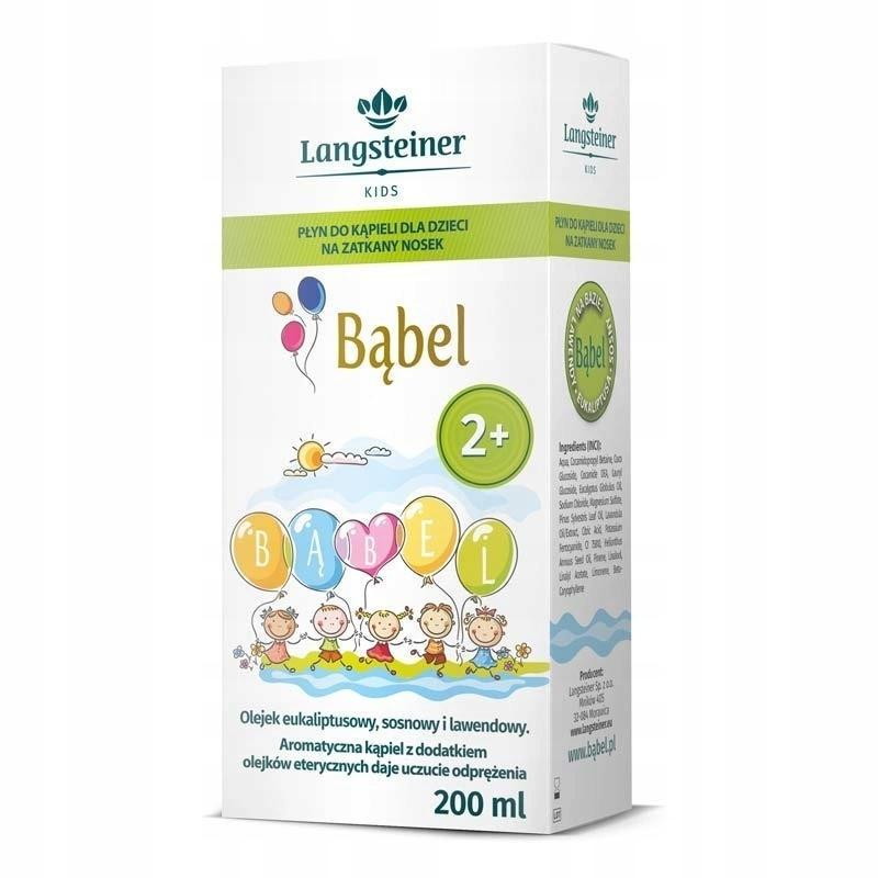 Bąbel Płyn do kąpieli dla dzieci na zatkany nosek, 200ml