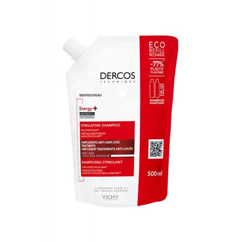Vichy Dercos Energy Szampon wzmacniający opakowanie uzupełniające, 500ml