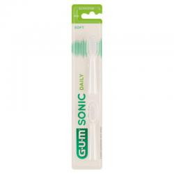 Sunstar Gum Sonic Daily wymienne końcówki do szczoteczki sonicznej białe, 2 sztuki