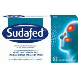 Sudafed 60 mg, 12 tabletek 