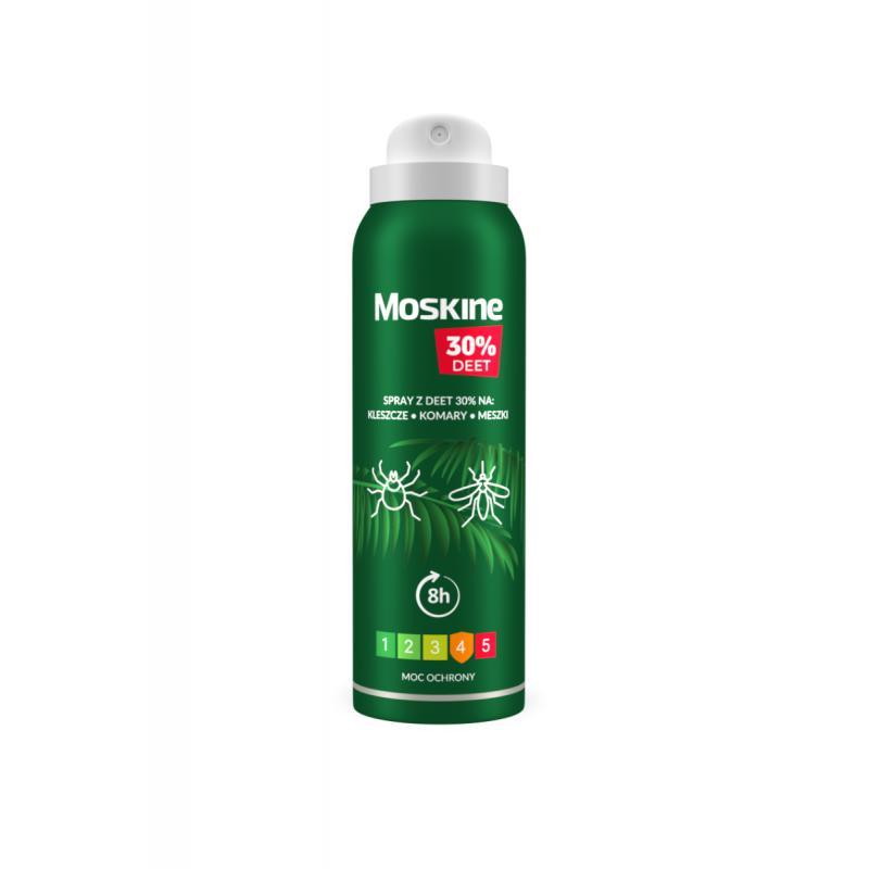 Moskine Max 30 spray na komary, kleszcze, meszki 30% DEET, 200 ml