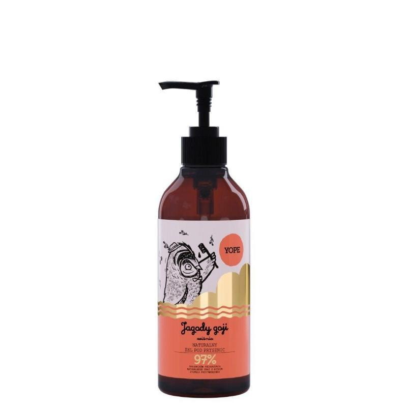 YOPE Jagody Goji i Wiśnia Naturalny Żel pod prysznic, 400 ml