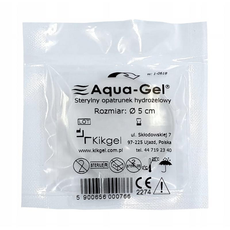 Aqua-Gel Opatrunek hydrożelowy krążek 5 cm, 1 sztuka
