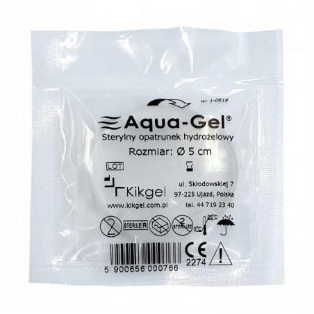 Aqua-Gel Opatrunek hydrożelowy krążek 5 cm, 1 sztuka