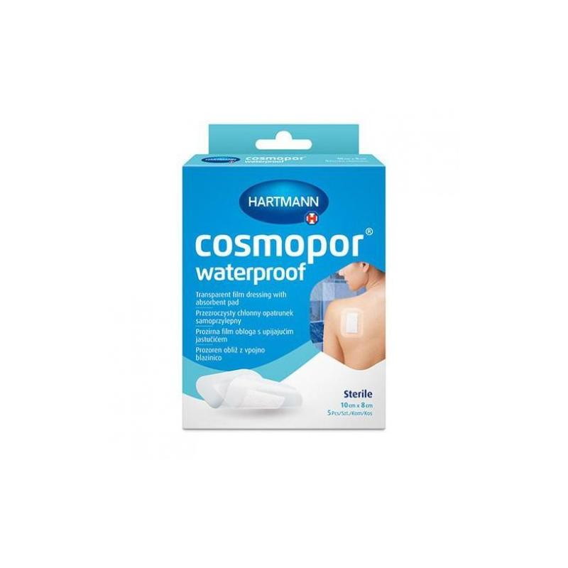 Opatrunek Cosmopor waterproof 10cm x 8cm, 5 sztuk