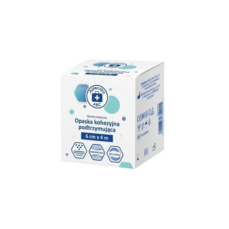 Apteczka ABC Opaska kohezyjna podtrzymująca 6 cm x 4 m, 1 sztuka