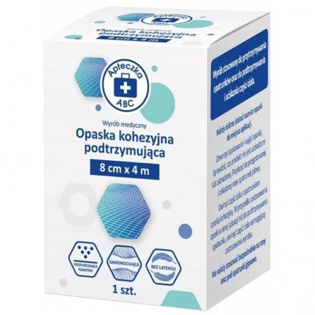 Apteczka ABC Opaska kohezyjna podtrzymująca 8 cm x 4 m, 1 sztuka