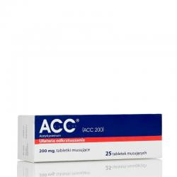ACC 200 mg, 25 tabletek...