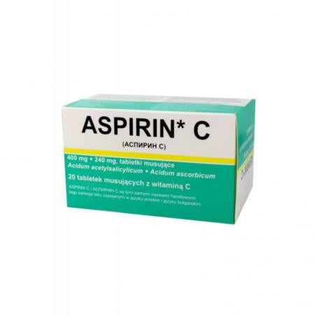 Aspirin C, 20 tabletek musujących