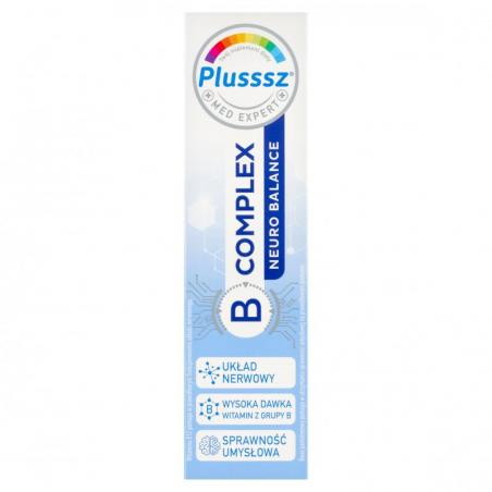 Plusssz B-Complex Neuro Balance, 20 tabletek musujących