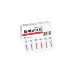 Hemkortin-HC, 12 czopków