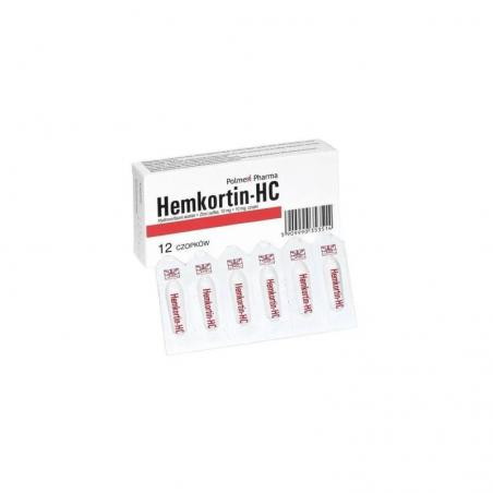 Hemkortin-HC, 12 czopków