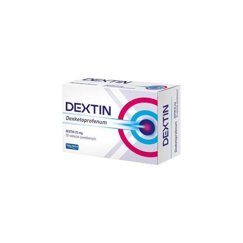 Dextin 25 mg, 30 tabletek powlekanych